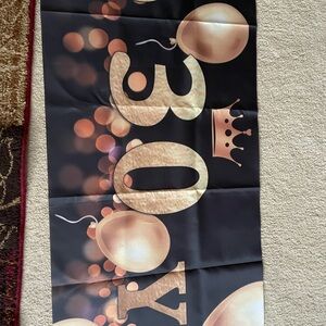 Cheers to 30 years cloth banner